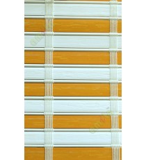 White and yellow color stripes PVC blinds